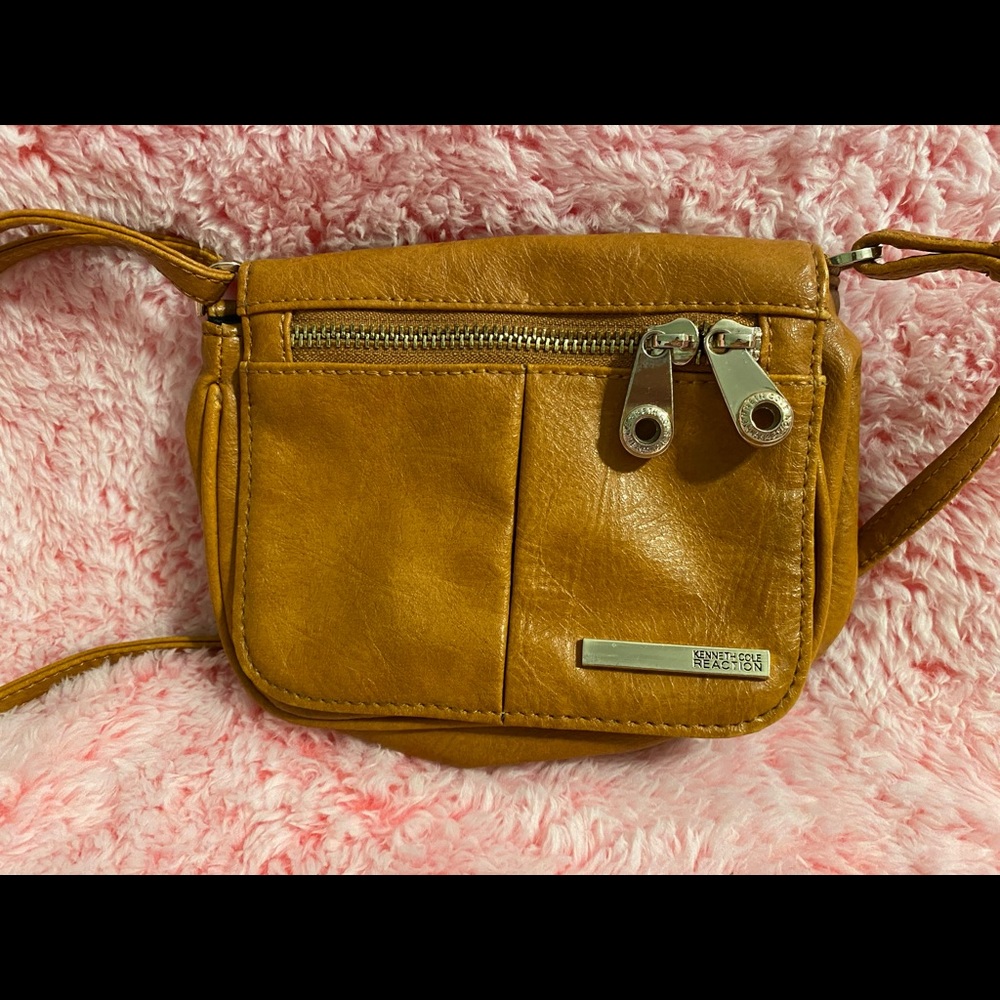 Kenneth Cole Reaction Wooster St Foldover Flap Mini Bag, Tan - Picture 2 of 6